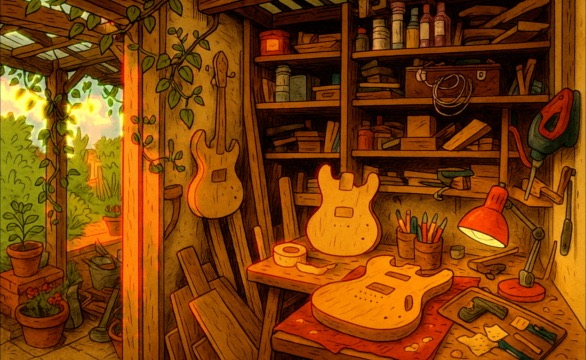Guitars background
